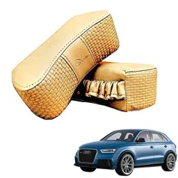 Kozdiko 2 Pcs Memory Foam Beige Luxurious Neck Rest Set for Audi Q3, koz_23846-picture-12