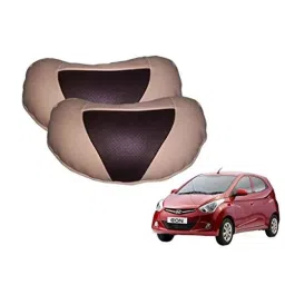 Kozdiko 2 Pcs Brown &a; Beige Neck Rest Set for Hyundai Eon, koz_39001-picture-41