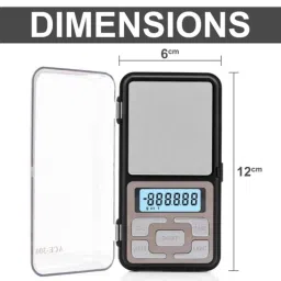 Ace 300g 10mg Multipurpose Pocket Type Electronic Digital Weighing Scale for Jewellery Ornaments &a; Business Purpose image 2