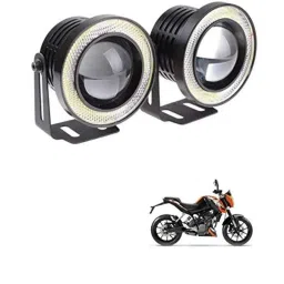 Kozdiko 2 Pcs 15W 3.5 inch High Power White LED Projector COB Fog Light Set with White Angel Eye Ring for KTM Duke 200, koz_88252-picture-25