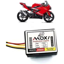 Auto Pearl 12V Black Front &a; Rear Flasher Indicator Light for Apache RR 310-picture-43