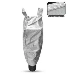 AutoPsys Polyester Silver Waterproof Bike Body Cover with Carry Bag for Mahindra Mojo image 2