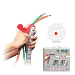 Noveau Safe-T-1ST 40mm 1.5mm Virgin HDPE Transparent Cable Zipper with Colour Box, NSFZ40TP1105-picture-35