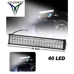 Kozdiko 21 inch 12V &a; 24V Spot Beam CREE LED Offroad Light Bar for Tata New Safari 2021-Present image 2