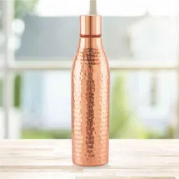 Cello Jalsa 900ml Copper Hammered Water Bottle, CCBT000021 (Pack of 5) image 2