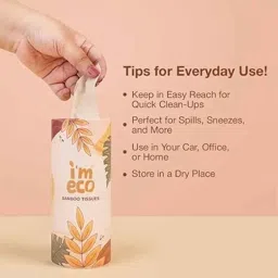 Im Eco 2 Ply 50 Pulls Bamboo Soft Facial &a; Car Tissue, IMEBCT4 (Pack of 4) image 5