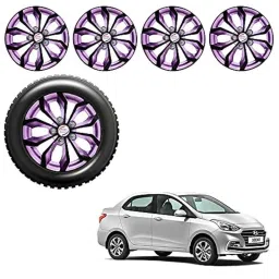 Auto Pearl 4 Pcs 14 inch ABS Black &a; Violet Car Wheel Cover Set for Hyundai Xcent-picture-23