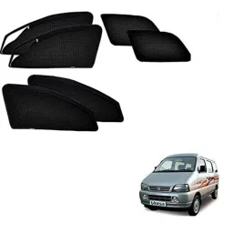 Kozdiko 6 Pcs Polyester Magnetic Zipper Car Sunshade Set for Maruti Suzuki Versa-picture-32