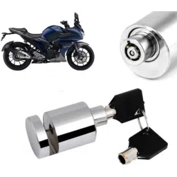 Auto Pearl Stainless Steel Silver Heavy Duty Anti Theft Motorcycle Disc Brake Lock, Lock-479-picture-26