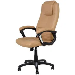 Chair Garage PU Leatherette Sandalwood Adjustable Height Office Chair with Back Support, CG104 (Pack of 2) image 3