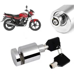 Auto Pearl Stainless Steel Silver Heavy Duty Anti Theft Motorcycle Disc Brake Lock, Lock-020-picture-19