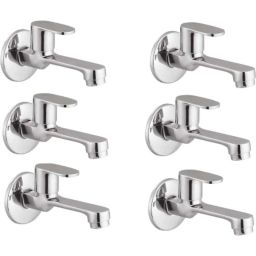 IRIS Ocean Brass Chrome Finish Long Body Bib Cock (Pack of 6)-picture-12