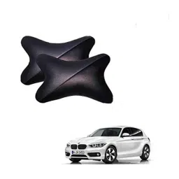 Kozdiko 2 Pcs Memory Foam Grey &a; Black Car Neck Rest Cushion Pillow Set for BMW 1 Series-picture-40