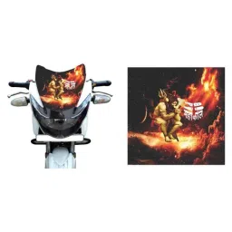 Just Rider Sv-510 Bhole Face Graphic Sticker for Visor Bike image 3