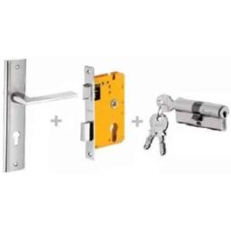 Dorset ML Series Ceto 70mm Stainless Steel Patina Finish Door Handle Lock Set with Both Side Key Cylinder, ML CO (Pack of 2)-picture-42