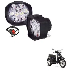 Kozdiko 2 Pcs Sheen 9 LED 6000k Cree LED Transformer Bumble Bee Style LED Fog Light Set for Vespa Liberty-picture-33
