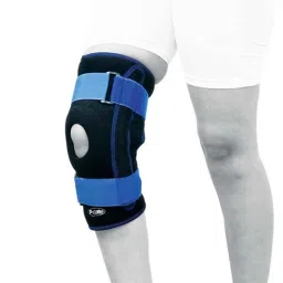 p care P+caRe Neoprene Black &a; Blue Knee support with Stays, Size: M-picture-43