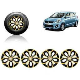 Auto Pearl 4 Pcs 15 inch ABS Golden &a; Black Car Wheel Cover Set for Maruti Suzuki Ertiga T1-picture-17