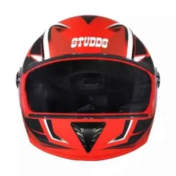 Studds Professional D2 Decor Plastic Red Full Face Helmet, Size: Medium-picture-16