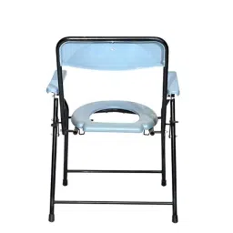 Smart Care Mild Steel Pipe Folding Commode Chair without Pot, WC56 image 2