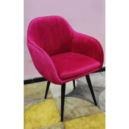 Modern India Seating Red Velvet Dining Chair, MISPC15 image 5