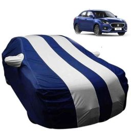 AllExtreme D7005 Blue &a; Silver Custom Fit Car Body Cover with Mirror Pocket for Maruti Suzuki Dzire-picture-7