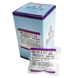 Adarsh 6x13x3.5mm Stainless Steel Both Side Sealed Ball Bearing, 686 ZZ AC3 (Pack of 10) image 2