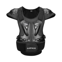 AllExtreme ARBA004 Black Chest Spine Protector Body Armor Vest for Motocross Dirt Bike Skiing &a; Snowboarding, Size: L-image-19