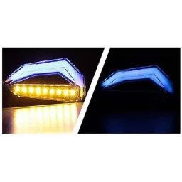 JBRIDERZ 4 Pcs D Type Style White Blue LED Indicator Set for Suzuki Max 4R image 3