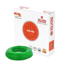 Polycab 1.5 Sqmm 90m Green Single Core FRLF Multistrand PVC Copper Insulated Unsheathed Industrial Cable-picture-31