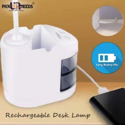 Pick Ur Needs 30W White Rechargeable Study Lamp with Touch On/Off Unique Switch, 0020 image 3