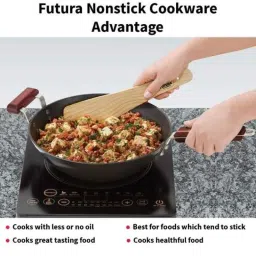 Hawkins Futura 3L Black Non-Stick Stir-Fry Wok, HK-KA-INW30 image 2