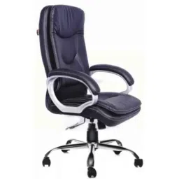Advanto Leatherette &a; Double Cushioned Black High Back Executive Revolving Office Chair, ADVN 064 image 3