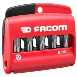 Facom 10 Pcs 1/4 inch 25mm Resistor Bit Set with Bit Holder, E.113PB-picture-25