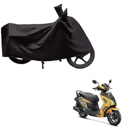 Kozdiko Polyester Black Dust &a; Waterproof Bike Body Cover with Mirror Pockets for Hero Maestro Edge 125-picture-48
