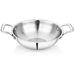 Sigri-Wala 3.3 Litre 26 cm 3 Layer Induction Bottom Steel Deep Kadhai-picture-12
