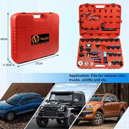 Voltz 28 Pcs Master Cooling Radiator Pressure Tester Kit with Vacuum Purge &a; Refill Set, VZ-DN-G1029 image 4