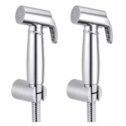 Drizzle Max 1/2 inch Plastic Chrome Finish Health Faucet with 1m Flexible Tube &a; Wall Hook (Pack of 2)-picture-10