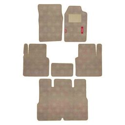 Elegant Jewel 6 Pcs Polypropylene Beige Carpet Car Floor Mat Set for Tata Safari-picture-7