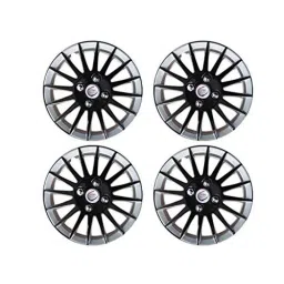 Auto Pearl 4 Pcs 14 inch ABS &a; Plastic Black &a; Silver Press Type Fitting Car Wheel Cover Set for Hyundai Xcent-picture-35