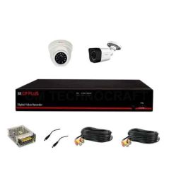 CP Plus 2.4MP 1 Pc Bullet, 1 Pc Dome Camera &a; 4 Channel DVR Kit with All Accessories-picture-38