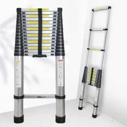 iBELL TE205 150kg 16 Step Portable &a; Compact Aluminium Telescopic Ladder image 2