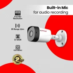 CP Plus 2.4MP Full HD Audio Indoor &a; Outdoor CCTV Combo Kit with 8Ch DVR, 8 Bullet Camera, 8Ch SMPS, 70m Copper Cable &a; Connectors image 4