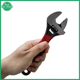 B K Jagan &a; Co 8 inch Chrome Vanadium Steel Adjustable Wrenche image 4
