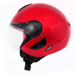 Vega Verve Cherry red Open Face Motorbike Helmet, Size (L, 580 mm) image 4