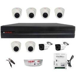 CP Plus 1MP White &a; Black 6 Pcs Dome &a; 2 Pcs Bullet Camera with 8 Channel DVR Kit-picture-27