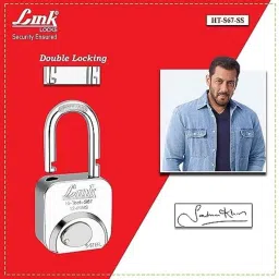 Link 67mm Silver Stainless Steel Painted Finish Combination Hardened Lock, HT-S67-SS image 2