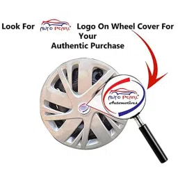 Auto Pearl 4 Pcs 14 inch Silver Universal Wheel Cover Set image 4