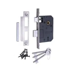 Atom 7 inch Chrome Platted Finish 6 Lever Double Stage Heavy Duty Mortise Door Lock Set, 609KY image 5