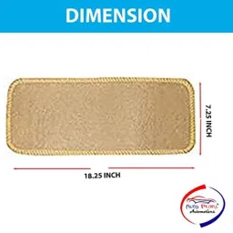 Auto Pearl 5 Pcs Polyester Beige Car Floor Carpet Set for Hyundai Aura image 5